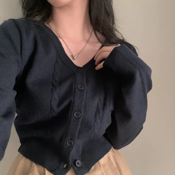 [원단좋아요🤎/연그레이 당일출고!] 자체제작 #크치Made 욜로 포켓 어텀 니트 크롭 올드머니 가디건 - cd 상세 이미지 104