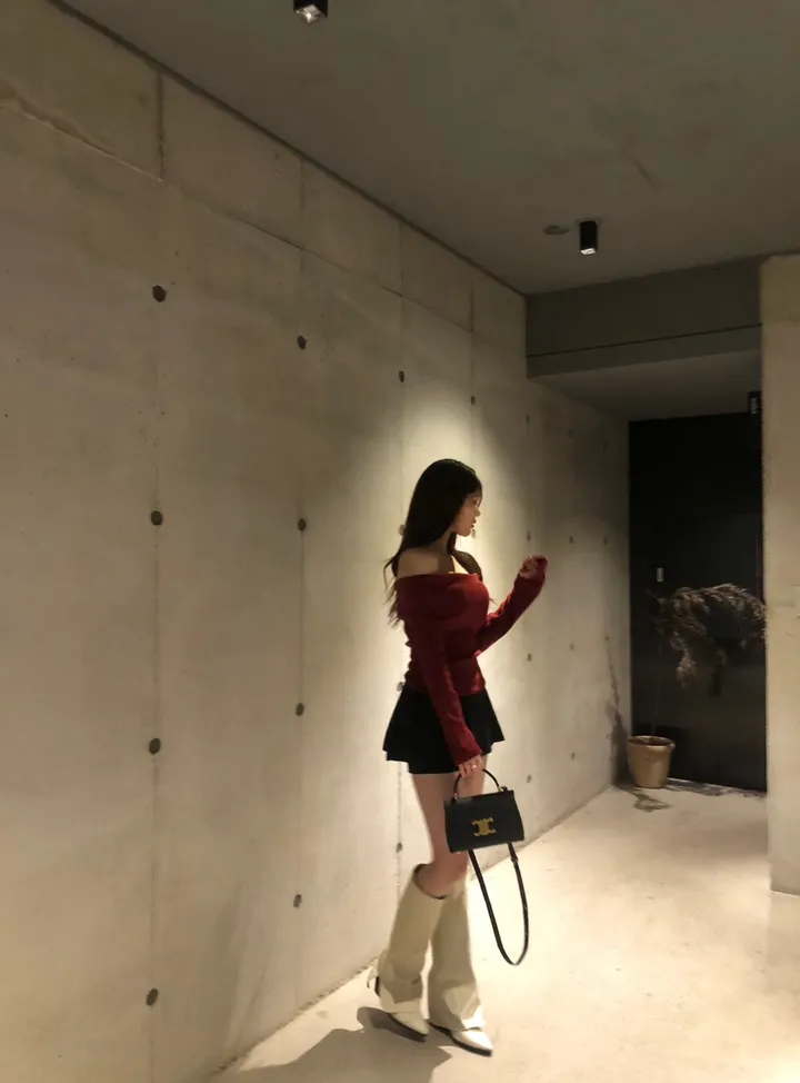 +특가할인✨ [봄신상/팔뚝살소멸핏] 기본충실! 로제 오프숄더 슬림 니트 긴팔 티셔츠 knit (*핏,컬러완벽 *흘러내림X) 상세 이미지 21
