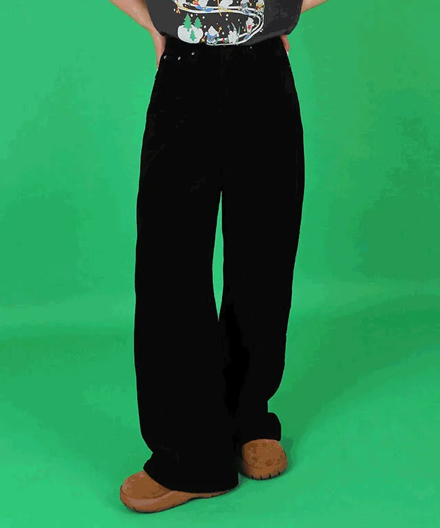 [3단기장/S-3XL빅사이즈] 셀렉트 코듀로이 컬러 팬츠 (5color) - 골덴바지 코르덴 골지 일자바지 긴바지 통바지 면바지 코튼팬츠 기본바지 따뜻한바지 파스텔 핑크 레드