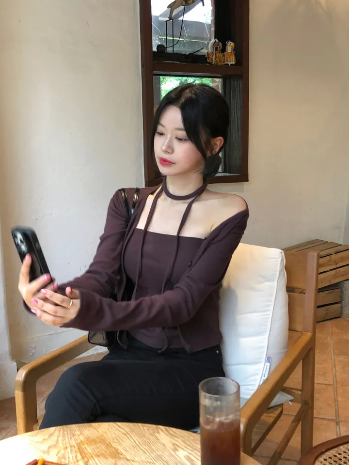 [MADE/3pcs/활용도최고] 비올라 브이넥 탑 가디건set (6color) 상세 이미지 31