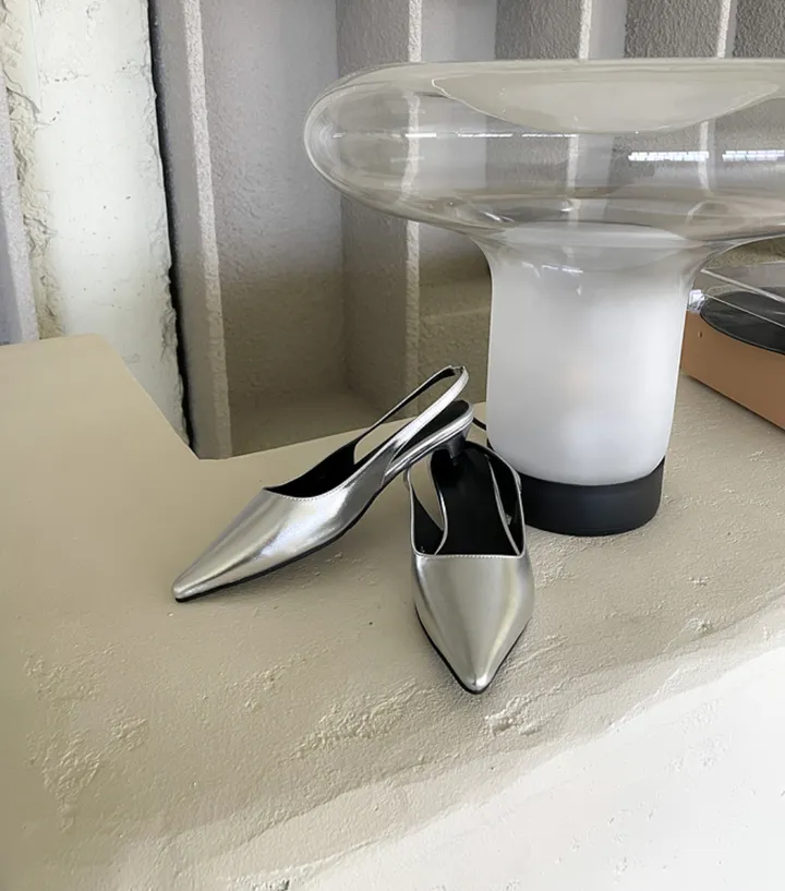 (MD소장추천)스틸레토 슬링백 로우 힐(3cm)(4colors) 상세 이미지 8