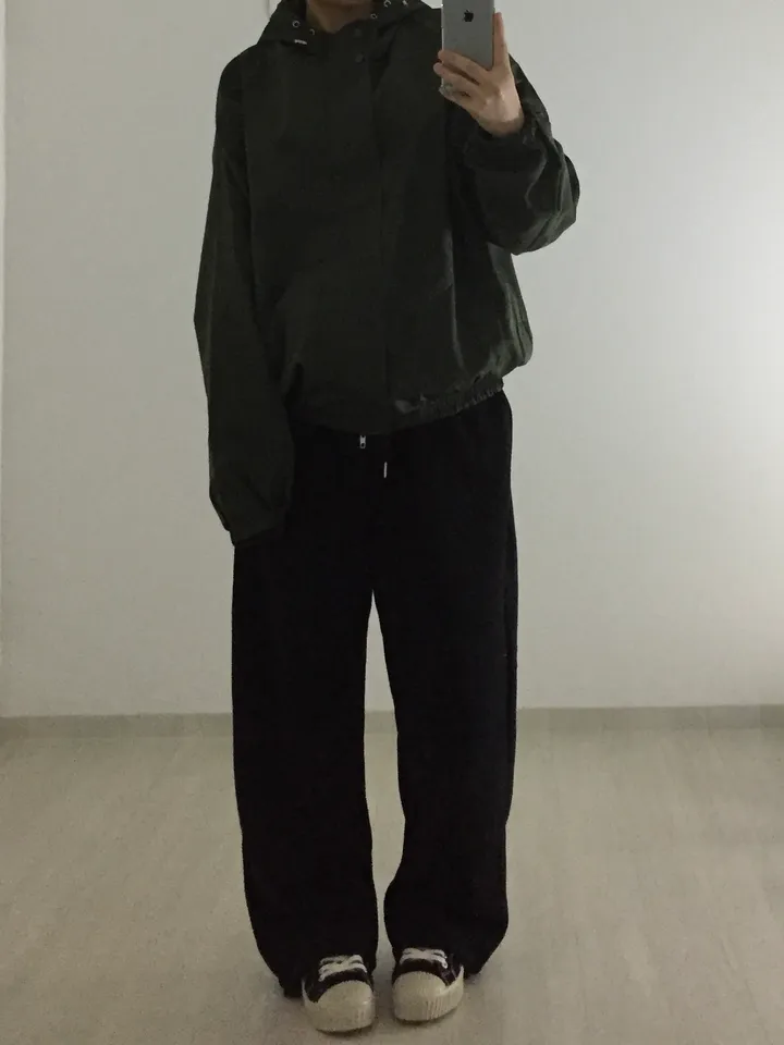 [고퀄/오버핏/안감] 후드하이넥점퍼 바람막이 상세 이미지 23
