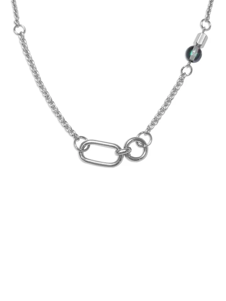 🖤Unique Big Chain Unbalance Necklace🖤 / 유니크 빅체인 언발 목걸이 자체제작 Y2K 여름 데일리 써지컬 체인 기념일 생일선물 핸드메이드 상세 이미지 4