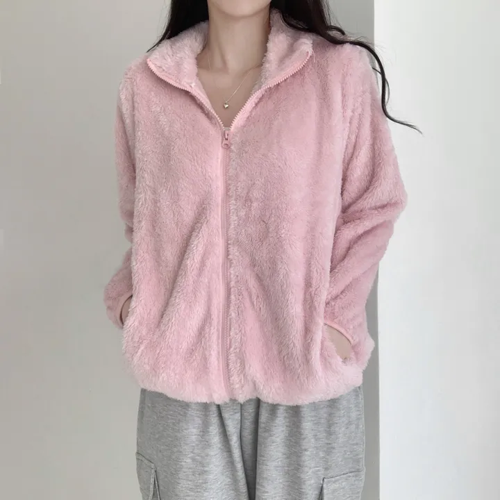 당일발송❤‍🔥[포근해☁️] 뭉게뭉게 구름이 빅사이즈 오버핏 양털 후리스 집업 가디건 (남녀공용/커플집업) 상세 이미지 9
