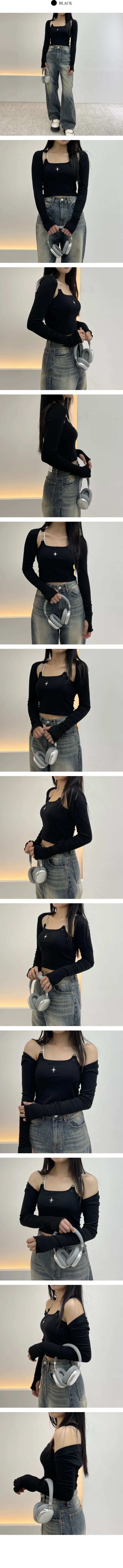 주문폭주/MADE 골지X  🚀면 슬림핏 핸드워머 롱슬리브 볼레로 가디건 C239 상세 이미지 3