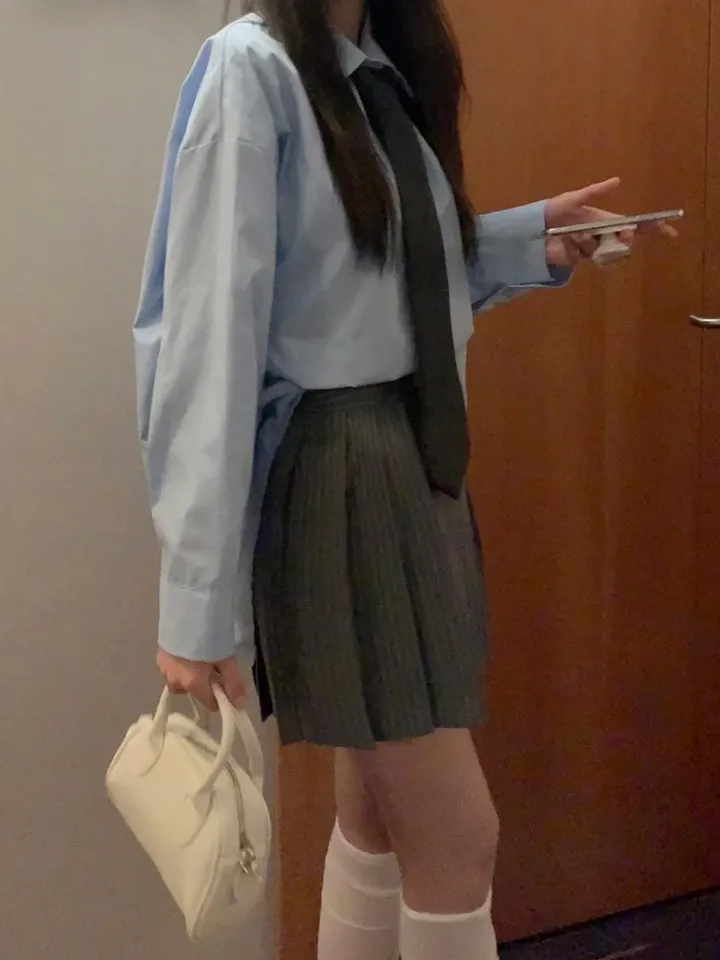 [4천장판매][MADE/핏보장인생셔츠] 에디 프렌치 코튼 오버핏 셔츠 남방 남녀공용 보이핏 레이어드 봄옷 봄신상 봄코디 봄상의 봄셔츠- 7color (KD1457,KD1910) 상세 이미지 53