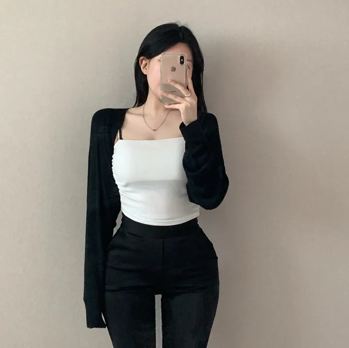 *[4col/핏예쁨]가벼운 썸머 데일리 크롭 니트 볼레로 가디건 상세 이미지 5