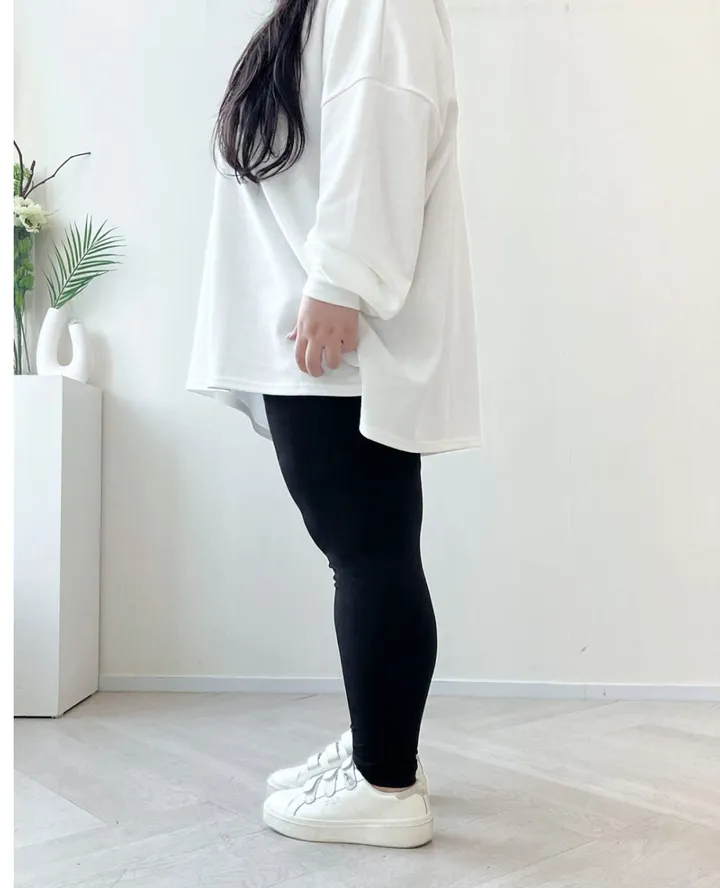 (F-3XL/5size) 히든레깅스 진짜진짜 편한 폴리 레깅스 빅사이즈 하비추천 무발 신축성짱 120이상 가능 상세 이미지 11