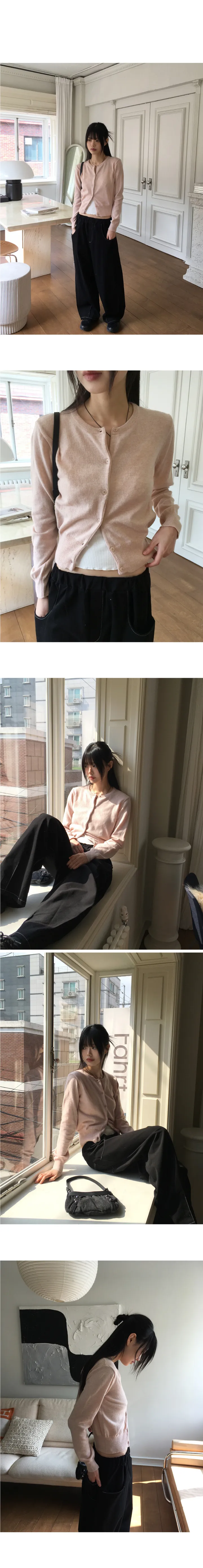 [울/캐시미어] 넬리 베이직 라운드 가디건 상세 이미지 6
