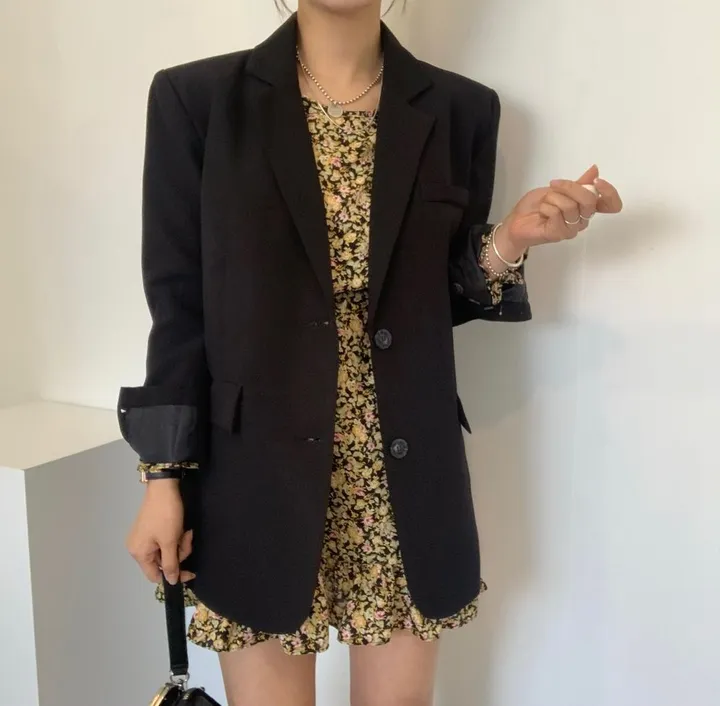 누적판매3000장! [4col] 데일리핏 핏예쁜 루즈핏 버튼 자켓 상세 이미지 5