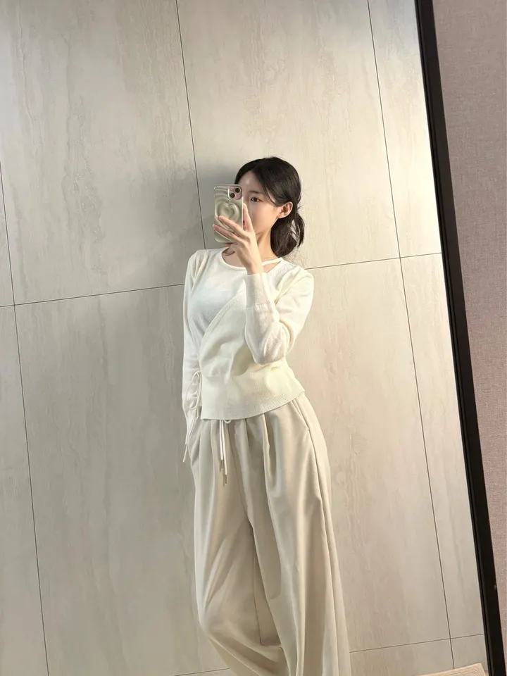 이브 여리 언발 끈 랩 가디건 *랩가디건, 끈가디건 상세 이미지 16