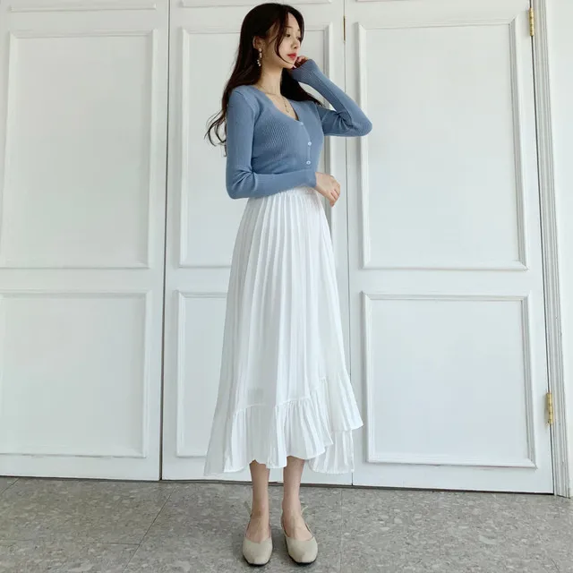 [묶음할인] 소프트 촉감 브이넥 글램핏 골지 가디건 ﻿아이보리 베이지 블랙 연두 소라 핑크 연보라 와인 카키 겨자 에메랄드 개강룩 새내기룩 봄 벚꽃룩 꽃놀이룩 개강여신 상세 이미지 68
