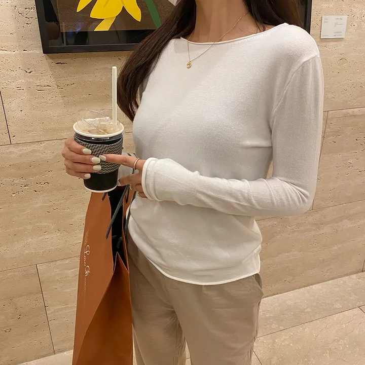 당일🚀* 핵부드러움!! 몸매 좋아보이는 쫀쫀 골지니트 상세 이미지 7