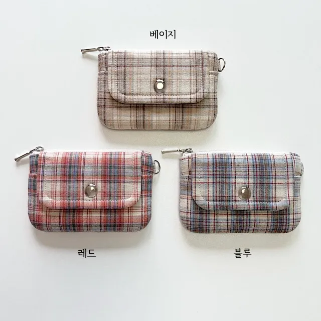 [handmade]빈티지 체크 카드지갑 vintage check card wallet 상세 이미지 18