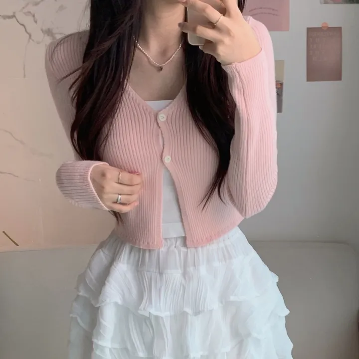 [반팔&긴팔 ver.] 💞꼬옥 소장 - 4계절 내내 활용! 데잇 투버튼 골지 가디건 상세 이미지 16