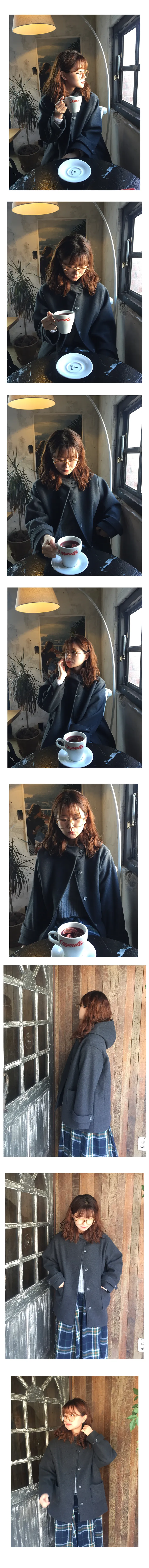 후드 미디 코트 상세 이미지 2