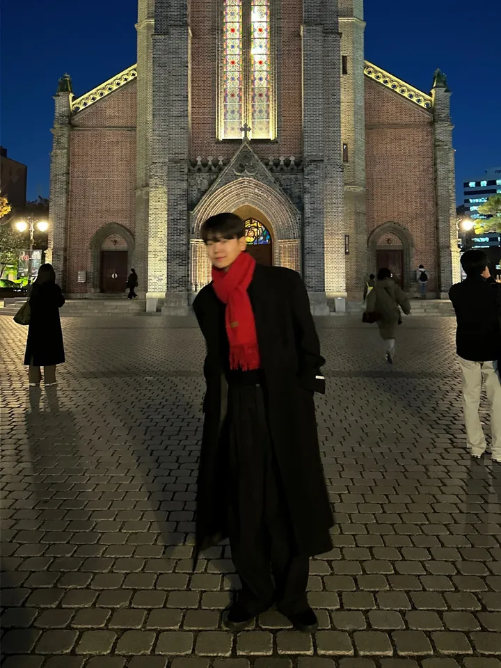 룩 다트 맥시 오버핏 울 코트 상세 이미지 9