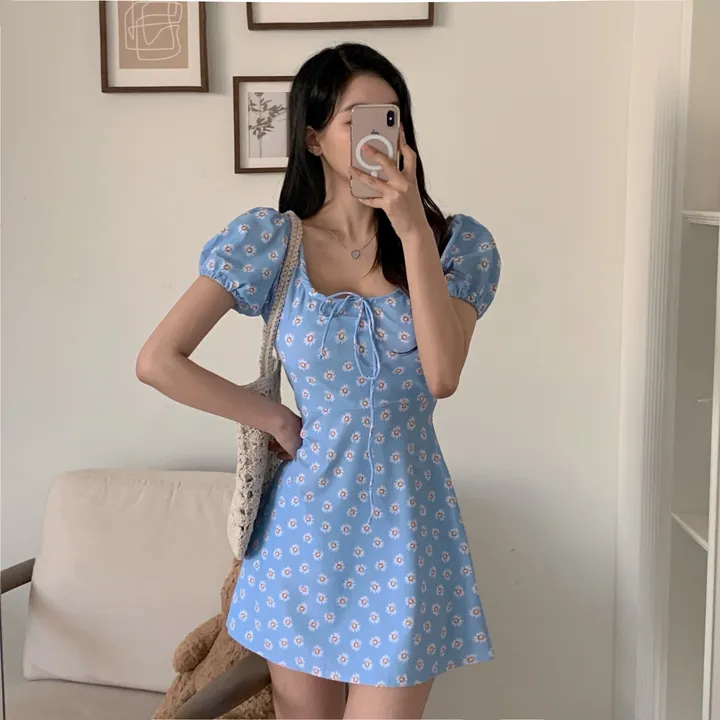 (오늘출발) M - XL XXL까지 라 플로럴 스카이 원피스 치마 스커트 수영복 비키니 비치웨어 비치원피스 드레스 빅사이즈 플러스사이즈 77 88 상세 이미지 8