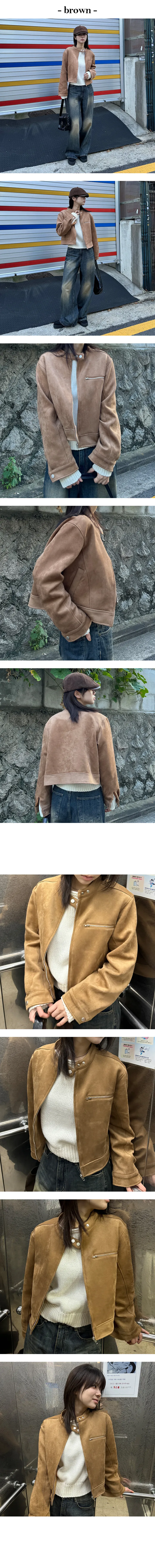 [당일발송🚀MADE/봄아우터/간절기]로멘 스웨이드 노카라 자켓(3colors) 상세 이미지 3