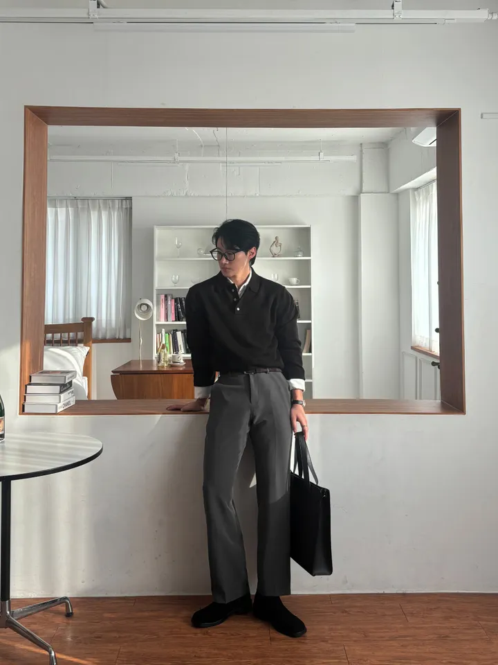 소가죽 원형 손목시계 사각 소가죽 데일리 심플 가죽시계 메탈 레더 남친룩 하객룩 봄 가을 상세 이미지 38