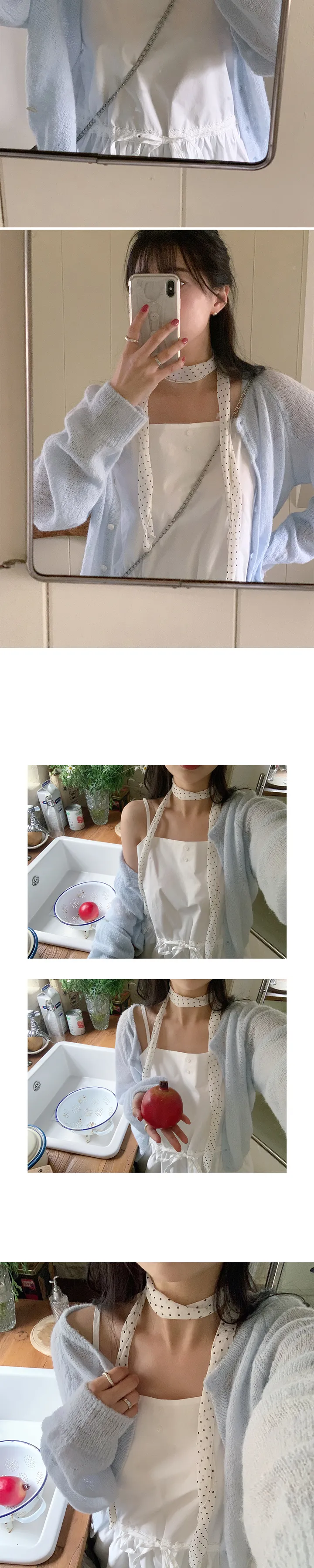 당일/봄가디건🌸 [here you] 퍼지 모헤어 cardigan - 5color (벚꽃룩/울가디건/모헤어니트/나들이룩/봄니트) 상세 이미지 19