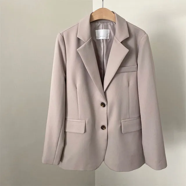 당일발송 (어깨패드없는 네추럴핏) 봄가을 소매트임 고퀄 베이직 자켓 상세 이미지 2