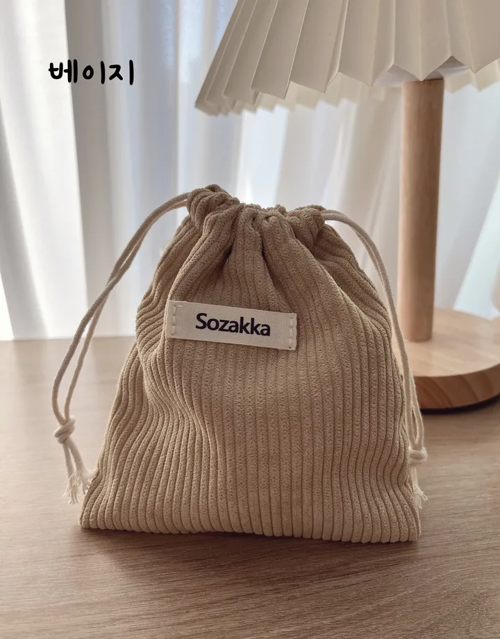 코듀로이 복조리 파우치 상세 이미지 6