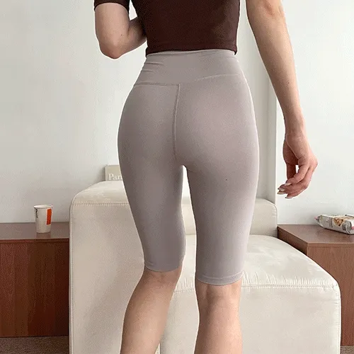 [요가복/필라테스복] 미스티 스판 기능성 5부 레깅스, 바이크 팬츠 운동복 상세 이미지 1