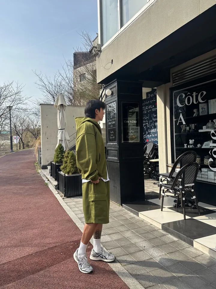 [SET할인][오늘출발] 버뮤다 팬츠 반바지 봄 여름 후드 집업 세트 허벅돼 상세 이미지 17