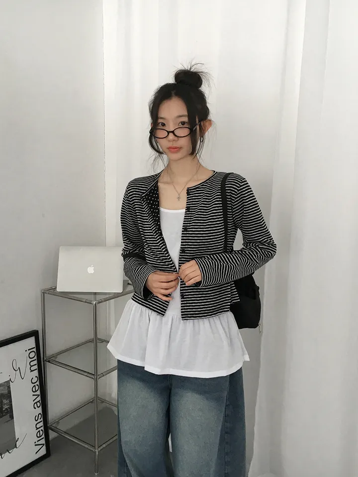 (3일)최저가❣️[레이어드잇템🖤갓성비!/국내제작! 프릴 캉캉 레이어드나시 롱 이너나시 발레코어]  큐트프릴레이어드롱나시 상세 이미지 11