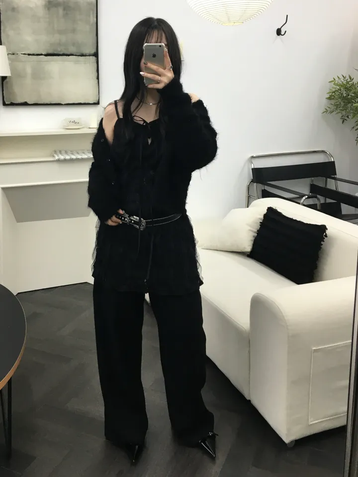 [최저가 할인중%🌼]스노우 퍼 가디건 3color 상세 이미지 31