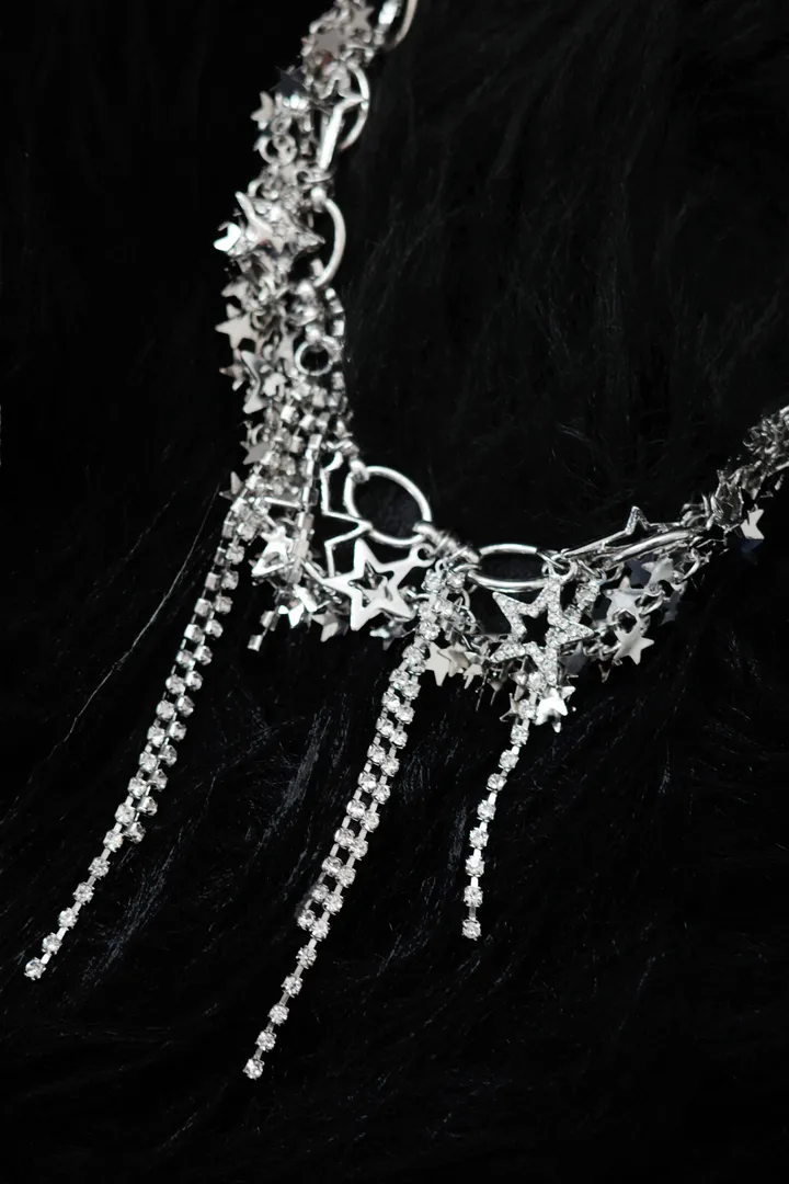 star chain necklace | 별 스타 큐빅 체인 목걸이 상세 이미지 22