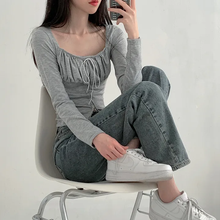 [히든밴딩/3단기장/S-4XL💫] 리어스 세미 와이드 롱 워싱 데님 팬츠 6colors 상세 이미지 41