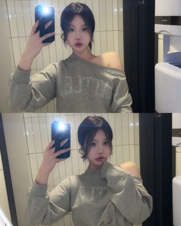 [꾸안꾸룩/세트가격] 시애틀 원 오프숄더 트레이닝 세트 상세 이미지 18