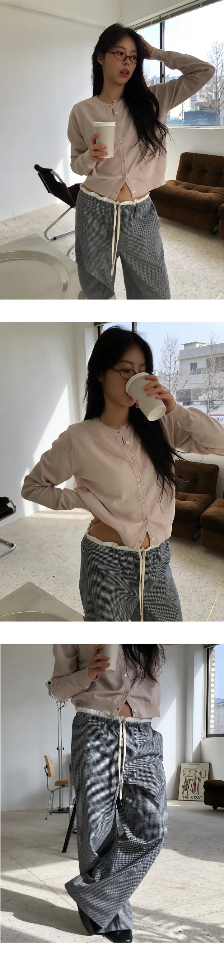 더블단 라운드 가디건(6cols) 상세 이미지 16