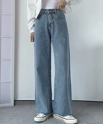 기모추가🔥[후기인증!] 하이웨스트 허리 밴딩 와이드 팬츠