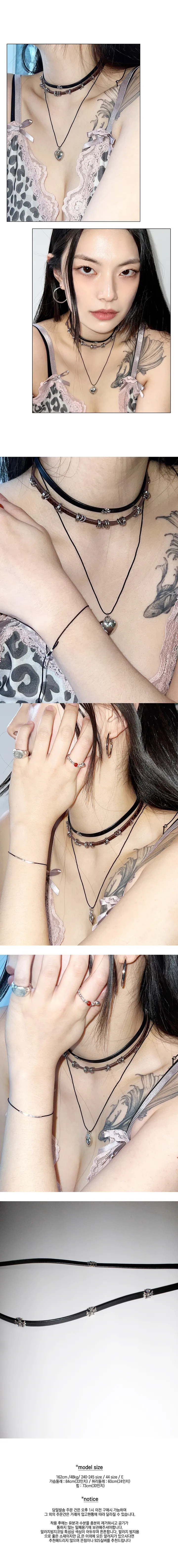 (당일발송)엔틱스톤 초커 목걸이 3type 상세 이미지 3