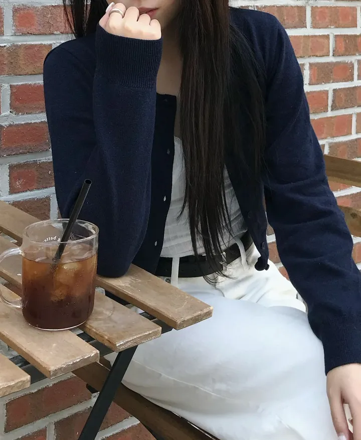 [주문폭주💭/캐시미어 혼방🍂] 라운드넥 가디건 - 10color 상세 이미지 20
