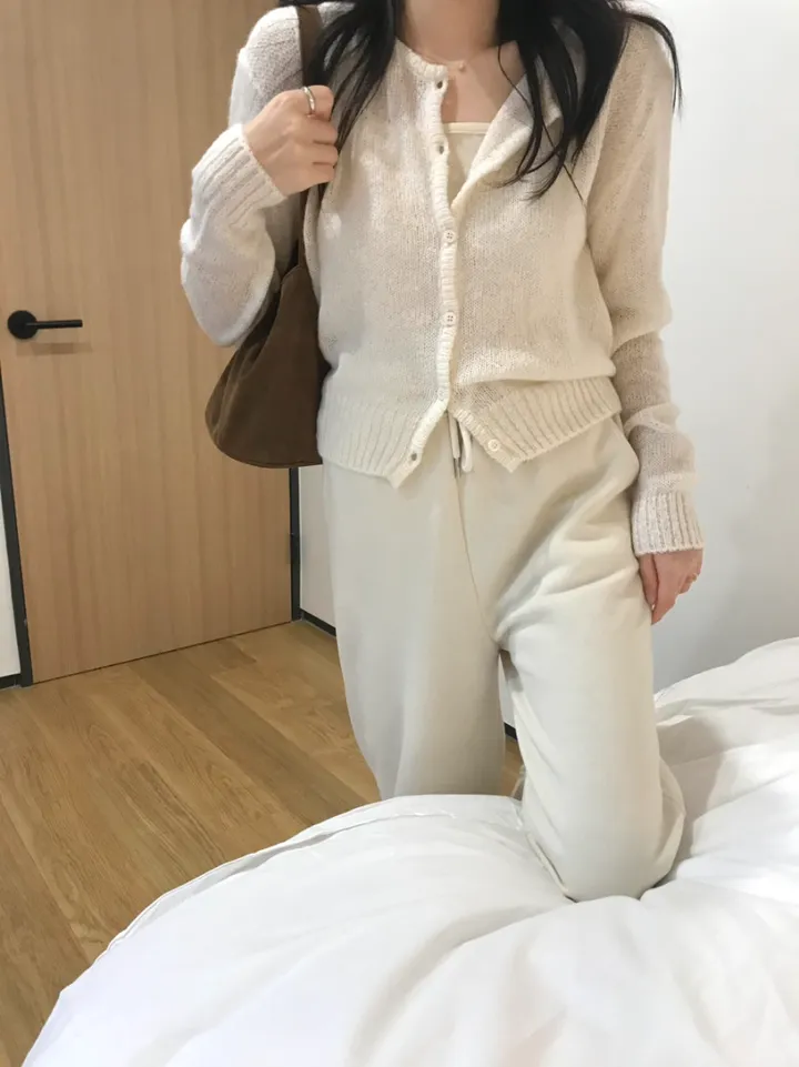 빈스 모헤어 라운드 가디건 (3color) 상세 이미지 12