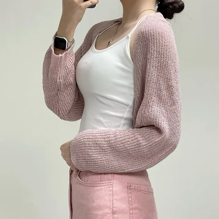 [여리핏/지금부터 쭉~] 엘르 볼레로 가디건 크롭가디건 여름가디건 상세 이미지 14