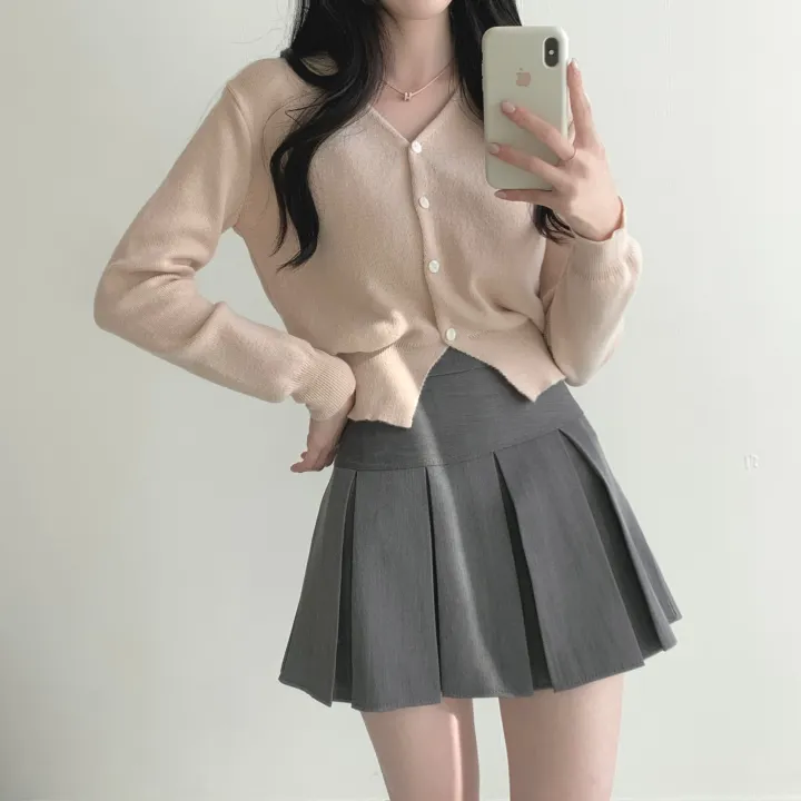 [허리잘록/예쁜핏🤍!] 스노이 브이넥 니트가디건 - 5color 상세 이미지 29