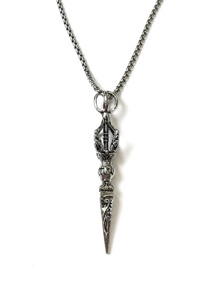 [s.steel] sculpture necklace | 조각 빈티지 목걸이 써지컬 상세 이미지 27