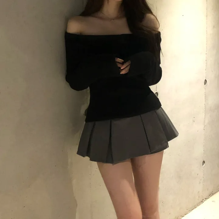 +특가할인✨ [봄신상/팔뚝살소멸핏] 기본충실! 로제 오프숄더 슬림 니트 긴팔 티셔츠 knit (*핏,컬러완벽 *흘러내림X) 상세 이미지 83