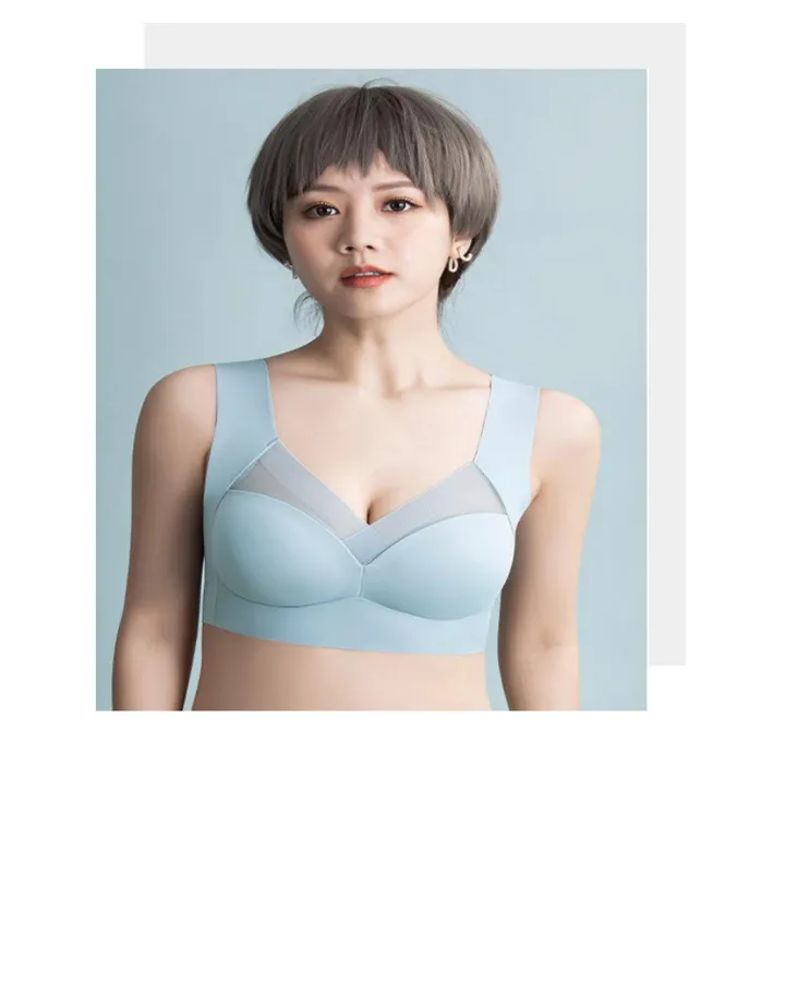 노와이어 심리스 뽕없는 가벼운 입는 여름 수면 브라 L~2XL 4colors 상세 이미지 18