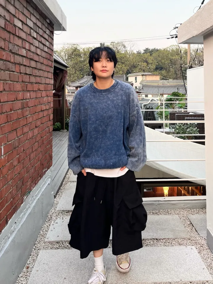 (누적 1000장)(4COLOR) 빅포켓 나일론 8부 카고팬츠 (카고반바지, 여름반바지, 8부팬츠, 와이드반바지, 카고하프팬츠, 나일론팬츠) 상세 이미지 6
