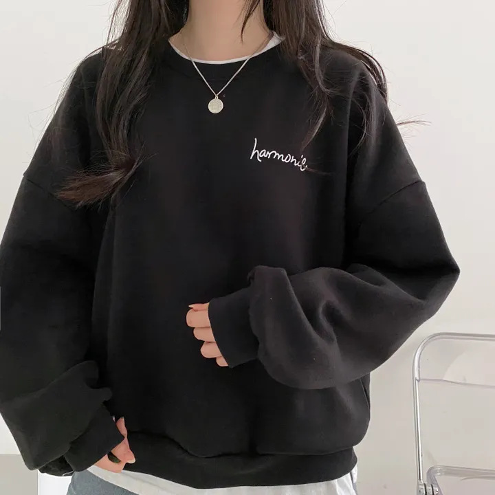 당일발송⚡[데일리/묶음할인] 심플 오버핏 하모니 레터링 맨투맨 4color 상세 이미지 38