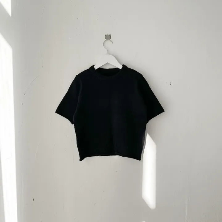 [워머SET/재진행‍🔥] 러블리 보들 울 핸드 워머 니트 세트 루즈핏 트임 반팔 니트티 라운드넥 토시 니트투피스 상세 이미지 79