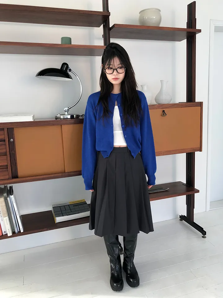 [MD적극추천🤍/후기극찬✨] basic round button cardigan 상세 이미지 16
