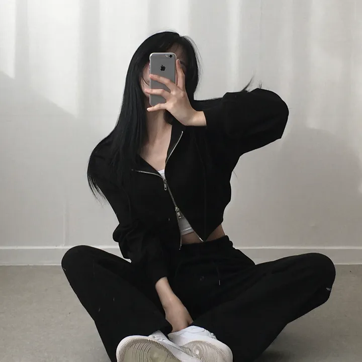 만족도100% 휘뚤마뚤 무지 투웨이 크롭후드집업 4color 상세 이미지 32