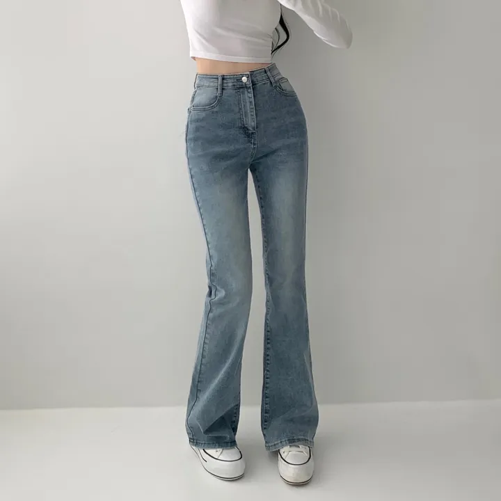 [인생핏🖤/기장선택/~XL] 모먼트 빈티지 스톤 워싱 하이웨스트 부츠컷 스판 데님 팬츠 키작녀 키큰녀 빅사이즈 청바지 상세 이미지 21
